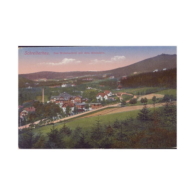 Schreiberhau. Das Weissbachtal mit dem Hochstein