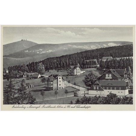 Brückenberg i. Riesengeb. Brodtbaude 820 m ü. M. mit Schneekoppe