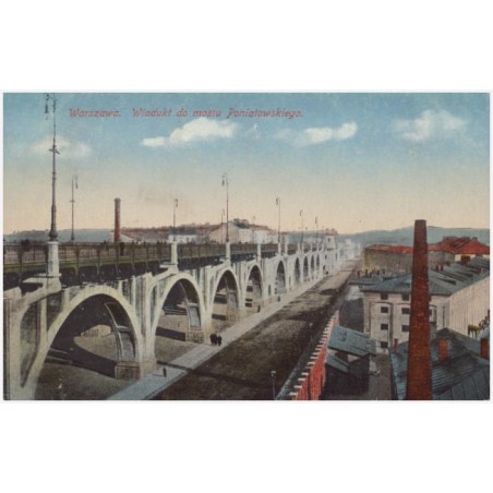 Warszawa. Wiadukt do mostu Poniatowskiego