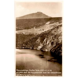 Riesengebirge, Großer Teich 1225 m ü. d. M. mit Blick über die Hampelbaude nach der Schneekoppe. 68061