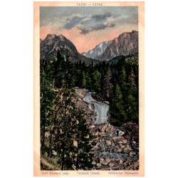 Tatry - Tátra. Spád Studenej vody. Tarpataki vizesés. Kohlbacher Wasserfall.