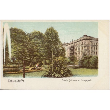 Schweidnitz. Friedrichstrasse u. Promenade