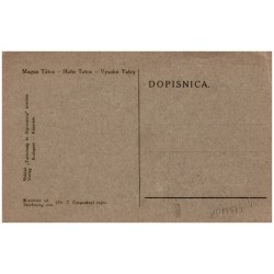 A Gerlachfalvicsúcs Tátraszéptak felett. Gerlsdorfspitze beim Weßterheim. Štít Gerlachovsky pri Tatranskej-Polianke. / Rewers: M