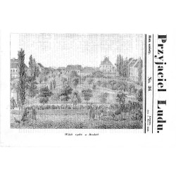 "Widok rynku w Brodach."