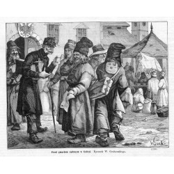 "Przed gmachem sądowym w Galicyi. Rysunek W. Grabowskiego. (3120)"