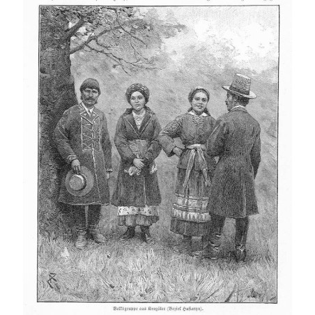 "Volksgruppe aus Krogółec (Bezirk Husiatyn)."