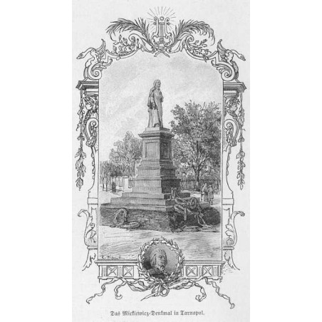 "Das MickiewiczDenkmal in Tarnopol."