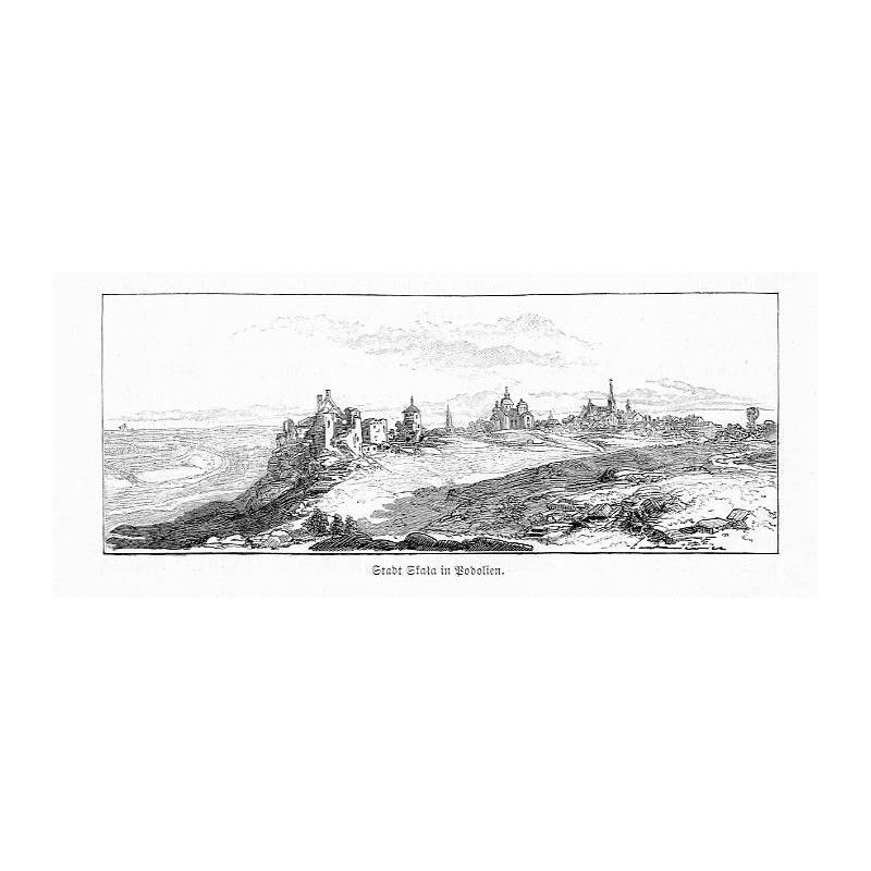 "Stadt Skała in Podolien."