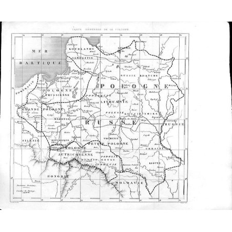 Carte Générale de la Pologne / "CARTE GÉNÉRALE DE LA POLOGNE."