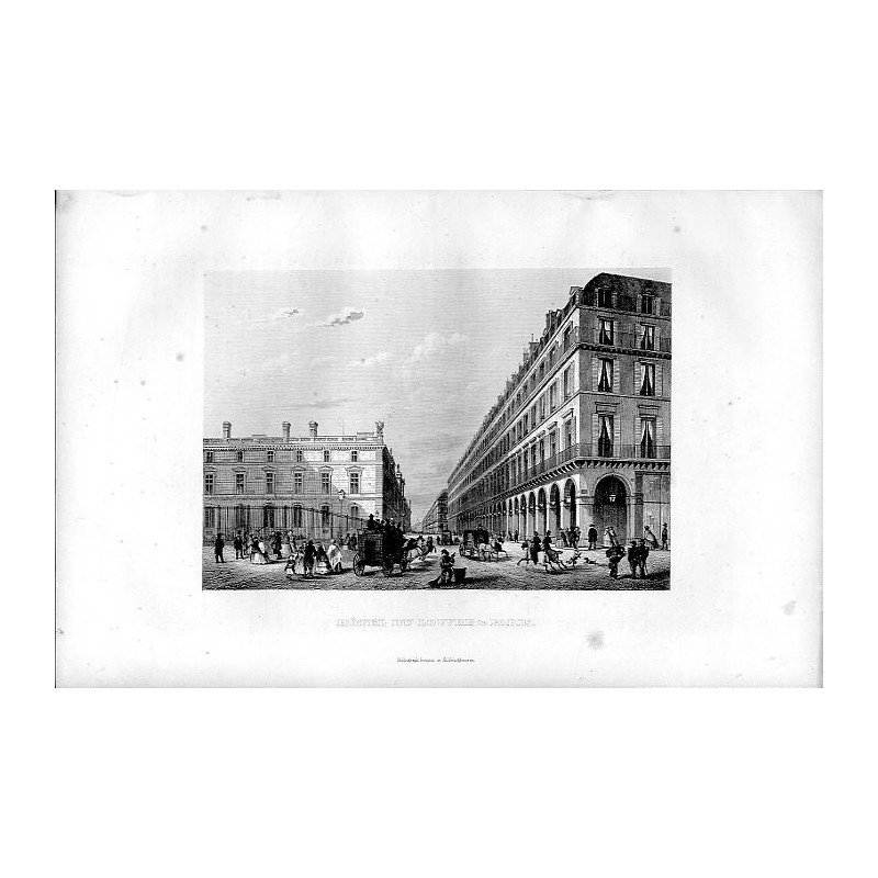 Hôtel du Louvre in Paris / "HÔTEL DU LOUVRE in PARIS."
