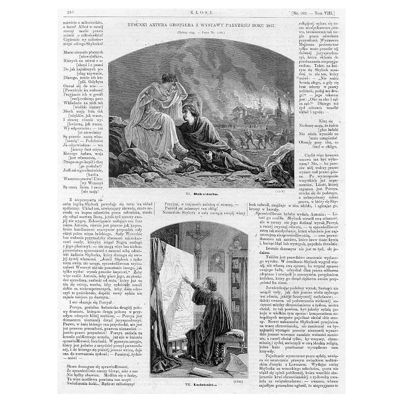 "VI. Hekatomba. (1219). VII. Ludzkości... (1220)"