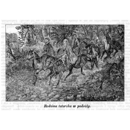 "Rodzina tatarska w podróży." / Krym