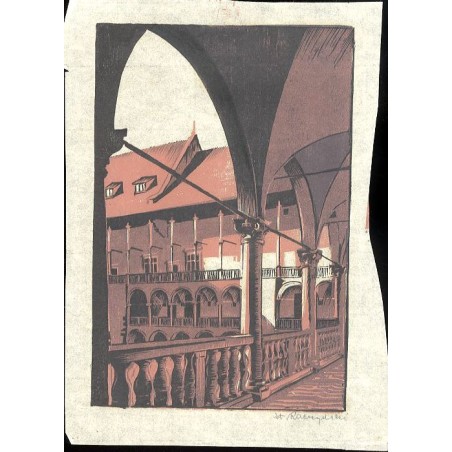 Kraków. Wawel dziedziniec