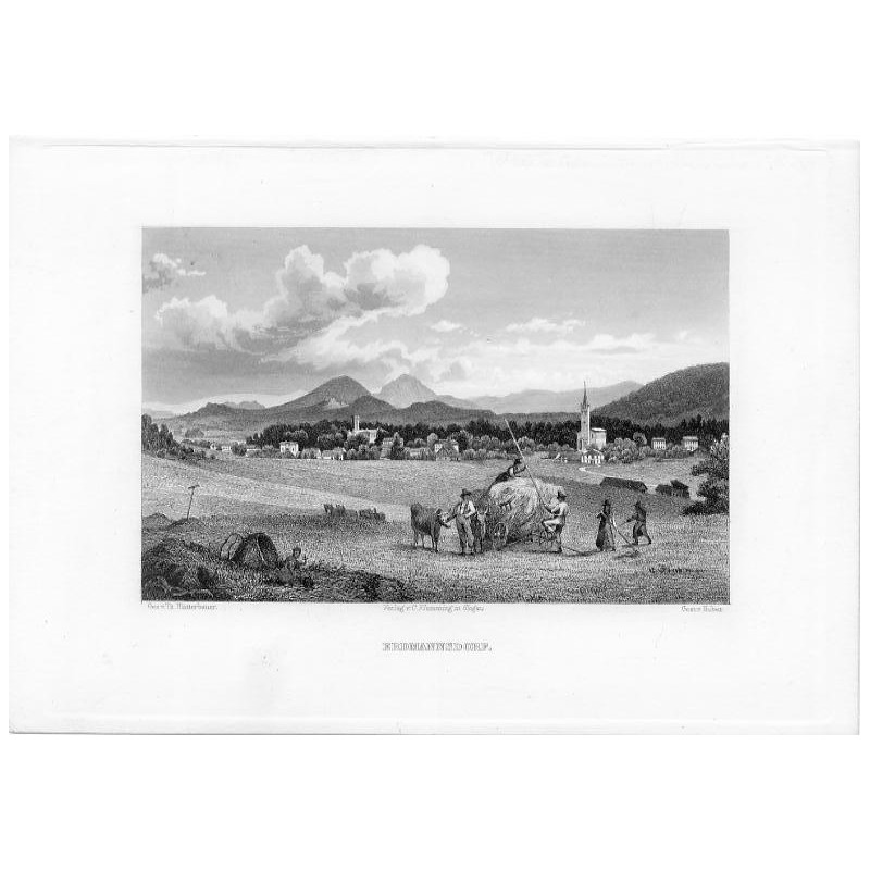 Mysłakowice. Panorama miejscowości / Erdmannsdorf / "ERDMANNSDORF."