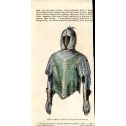 Zbroja króla Jana III Sobieskiego / "ZBROJA KRÓLA JANA III (podług rysunku A. Lessera)."