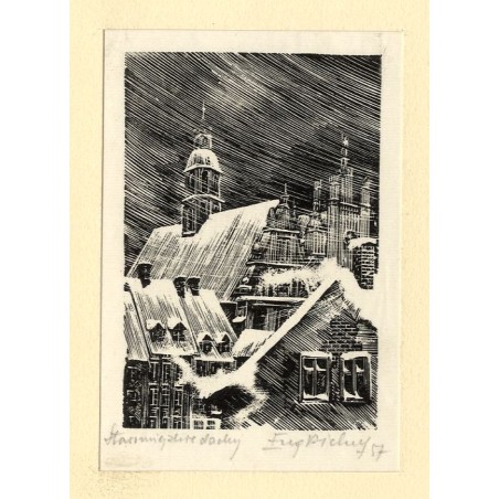 Warszawa. Katedra / "Staromiejskie dachy. Eug Pichell 57"