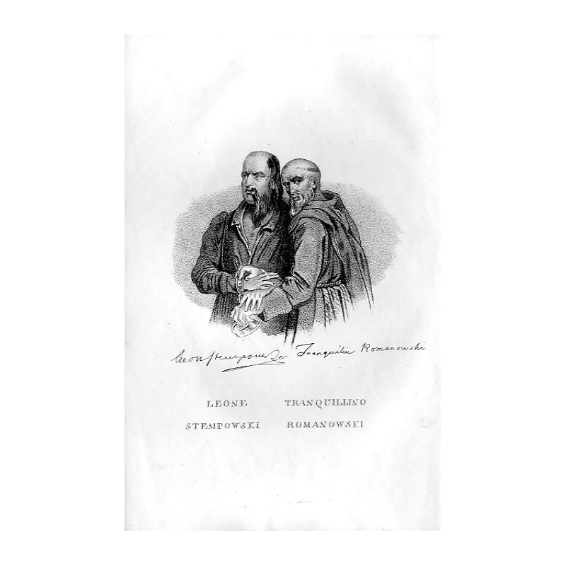 Mikołaj (Trankwilin) Romanowski i Leon Stempowski / "LEONE STEMPOWSKI TRANQUILLINO ROMANOWSKI"