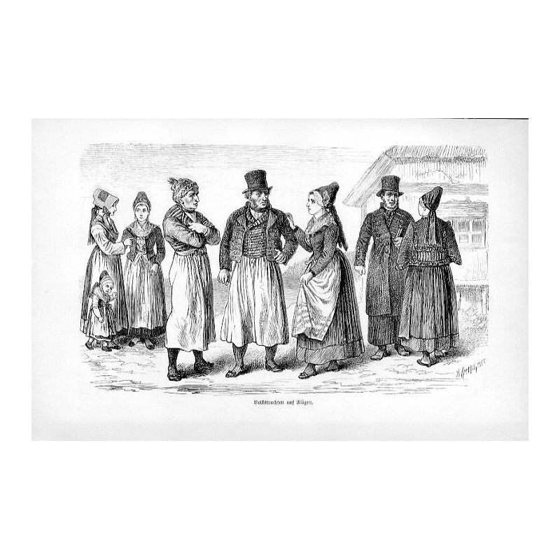 "Volkstrachten auf Rügen."