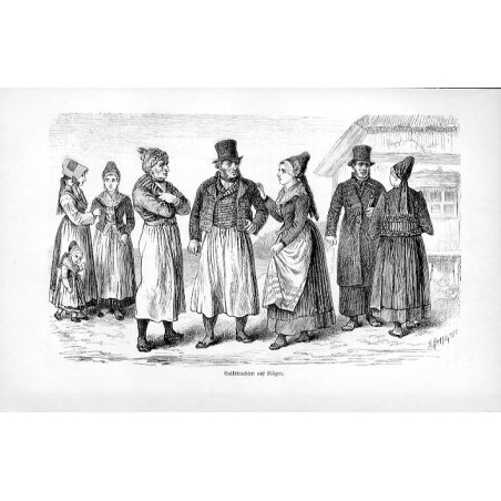 "Volkstrachten auf Rügen."
