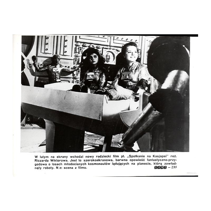 "W lutym na ekrany wchodzi nowy radziecki film pt. "Spotkanie na Kasjopei" reż. Riczarda Wiktorowa. [...] N/z: scena z filmu. KA