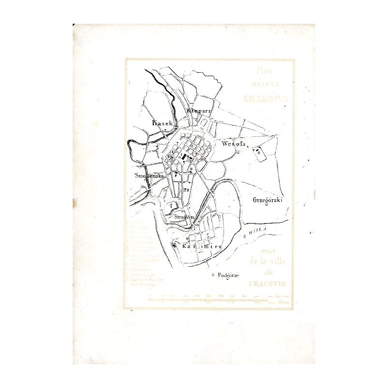 Plan miasta Krakowa / "Plan MIASTA KRAKOWA / Plan de la ville de CRACOVIE"