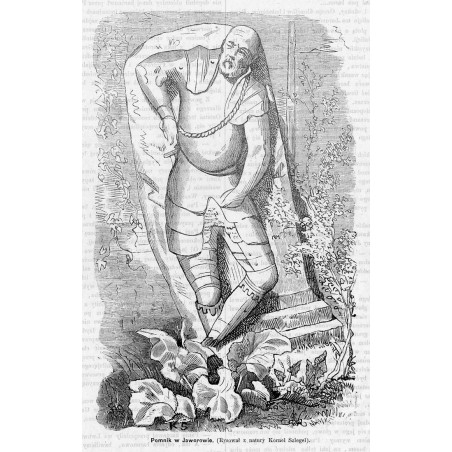 "Pomnik w Jaworowie. (Rysował z natury Kornel Szlegel)."