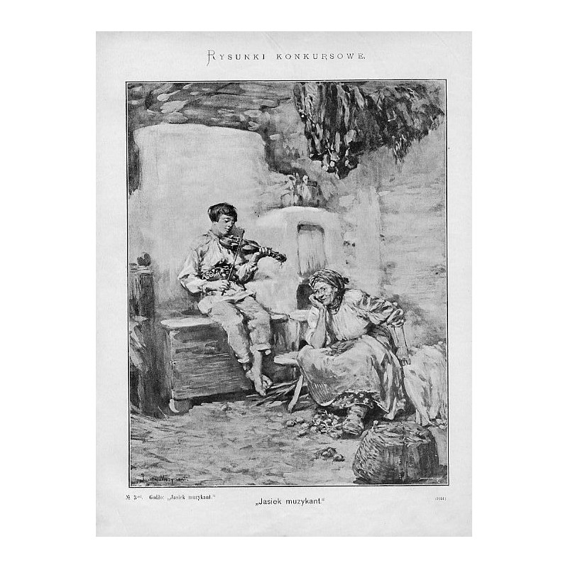 ""Jasiek muzykant." No 3-ci. Godło: "Jasiek muzykant." (3051)"