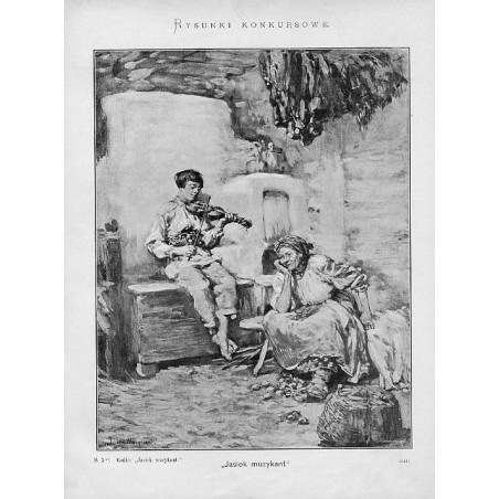 ""Jasiek muzykant." No 3-ci. Godło: "Jasiek muzykant." (3051)"