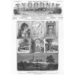 "Pamiątka z Częstochowy. Podług rysunków Głębockiego. 1) Kaplica Pana Jezusa Naz.-2) Drzwi z kościoła do kaplicy i zakrystyi.-3)