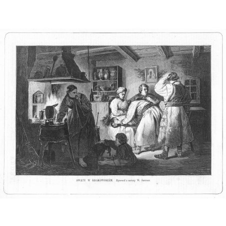 Swaty w Krakowskiem. Rysował z natury W. Szerner / "SWATY W KRAKOWSKIÉM. Rysował z natury W. Szerner."
