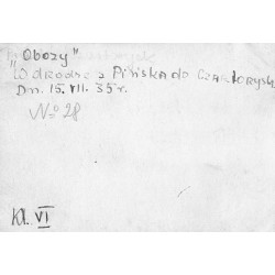 ""Obozy" W drodze z Pińska do Czartoryska dn. 15.VII.1935r. Kl. VI"