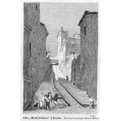 "Ulica "Monte-Polacco" w Rzymie. Rysował na miejscu Karol Miller. (3187)"