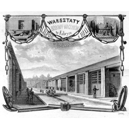 Warsztaty budowy wagonów w fabryce Lilpopa i Rau w Warszawie / "WARSZTATY BUDOWY WAGONÓW LILPOPA i RAU w Fabryce w Warszawie. (1