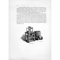 "Bauernhandmühle." / "Schlußbild (Bauernhandmühle mit Brandtechnik-Ornamenten - großer strohgeslochtener Kornbehälter- schilsges