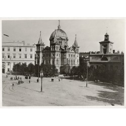 "Łódź: (Pologne) Plac Wolności z magistratem i kościołem ewangelickim."