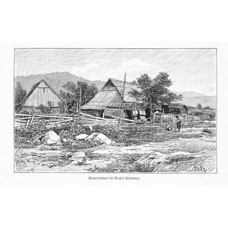 "Bauernhaus in Bezirk Kołomea."