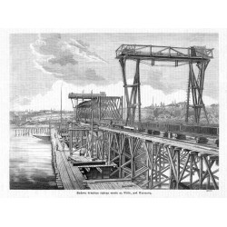 "Budowa drugiego stałego mostu na Wiśle, pod Warszawą. (2873)"