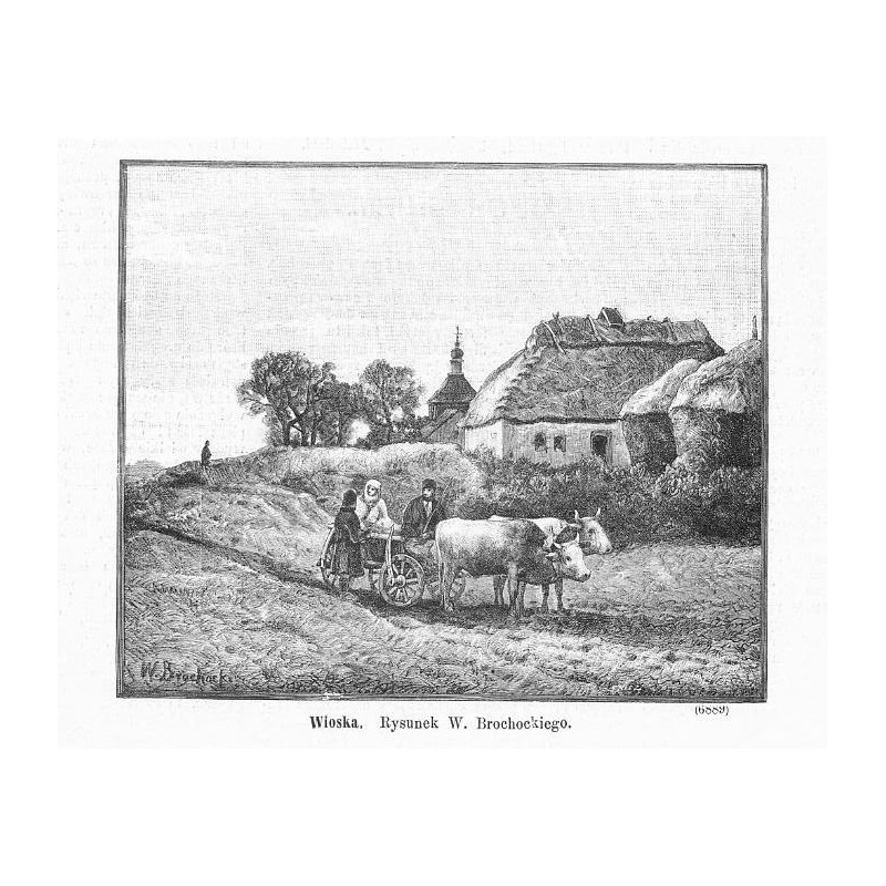"Wioska. Rysunek W. Brochockiego. (6889)"