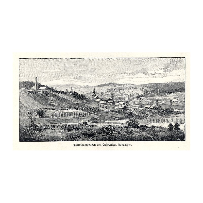 "Petroleumgruben von Schodnica, Karpathen."