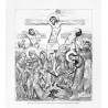 "Kreuzigungsgruppe aus dem Freskencyclus der Jagiellonischen Kapelle in Krakau."