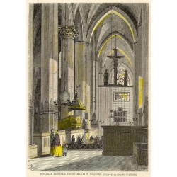 Wnętrze Kościoła Panny Marii w Gdańsku / "WNĘTRZE KOŚCIOŁA PANNY MARYI W GDAŃSKU. (Rysował na drzewie Cegliński)."