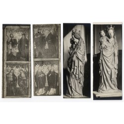 Zestaw 7 fotografii zabytkowego wyposażenia kościoła w Więcławicach