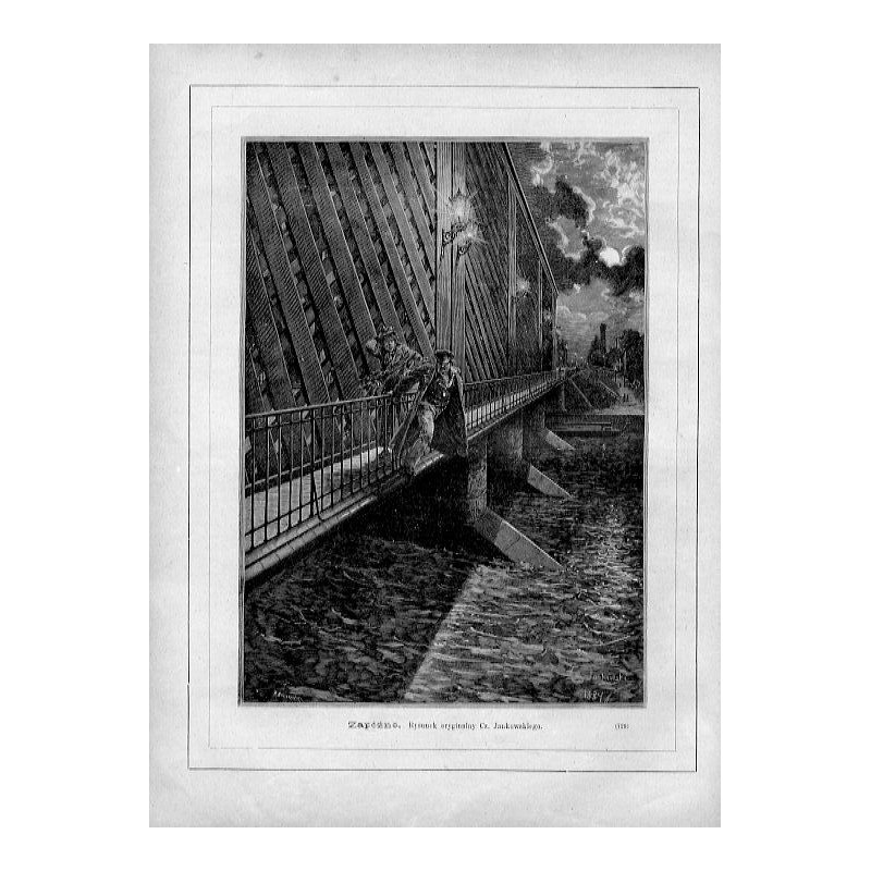 "Zapóźno. Rysunek oryginalny Cz. Jankowskiego. (725)"