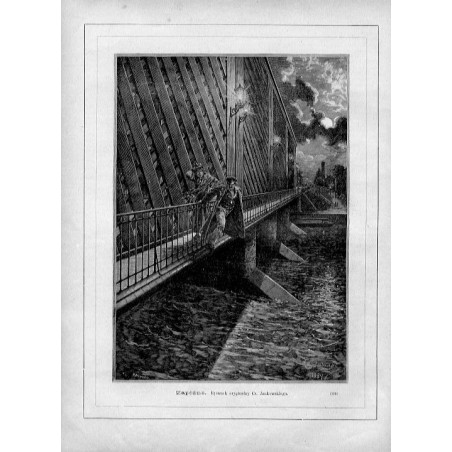 "Zapóźno. Rysunek oryginalny Cz. Jankowskiego. (725)"