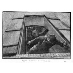 "Wypadek z niedźwiedziem. Rysował W. Podkowiński. (2645)"