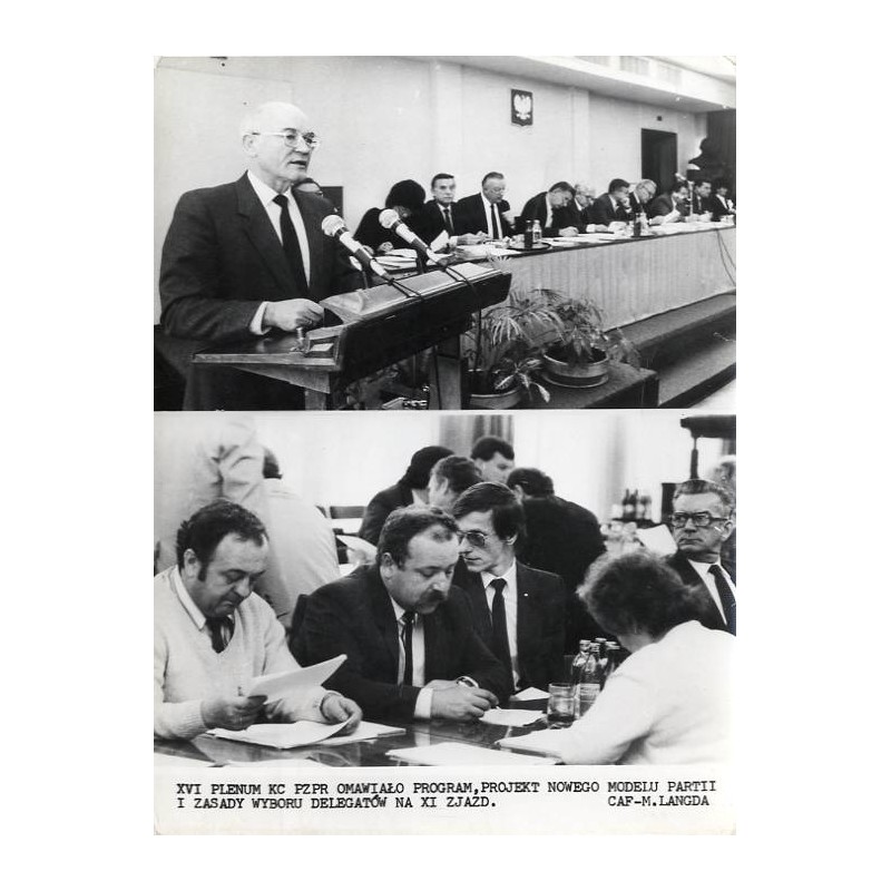 "XVI PLENUM KC PZPR [...] CAF-M. LANGDA"