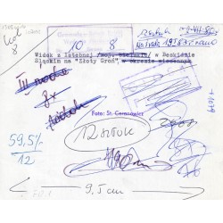 "Widok z Istebnej (woj. bielskie) w Beskidzie Śląskim na "Złoty Groń" (w okresie wiosennym)"