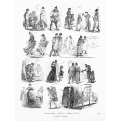 Warszawa o różnych porach dnia. Rysunek F. Lanciego / "WARSZAWA O RÓŻNYCH PORACH DNIA. RYSUNEK F. LANCIEGO. 8093"