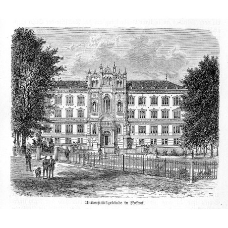 "Universitätsgebäude in Rostock."