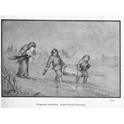 "Pogrzeb dziecka. Rysunek Wojciecha Grabowskiego. (6993)"